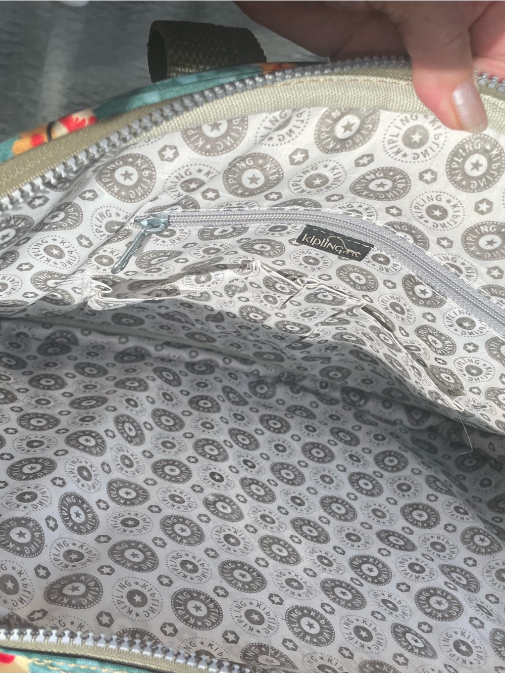 Kipling Colorful Floral Bag Shoulder Crossbody Laptop Case Travel Carry On - Picture 3 of 16